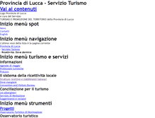Tablet Screenshot of lucca.toscanaeturismo.net